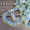 1M Lace Ribbon Sheer Chiffon Elastic Ruffle Ribbon Lace Trim for Dress Diy Apparel Sewing Fabric Wedding Party Accessories New