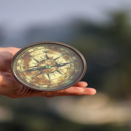 15.24 Cm Brass Sand Timer with Compass Maritime Hourglass Sand Timer Hand Crafted Beautiful Brass Decorative for Home