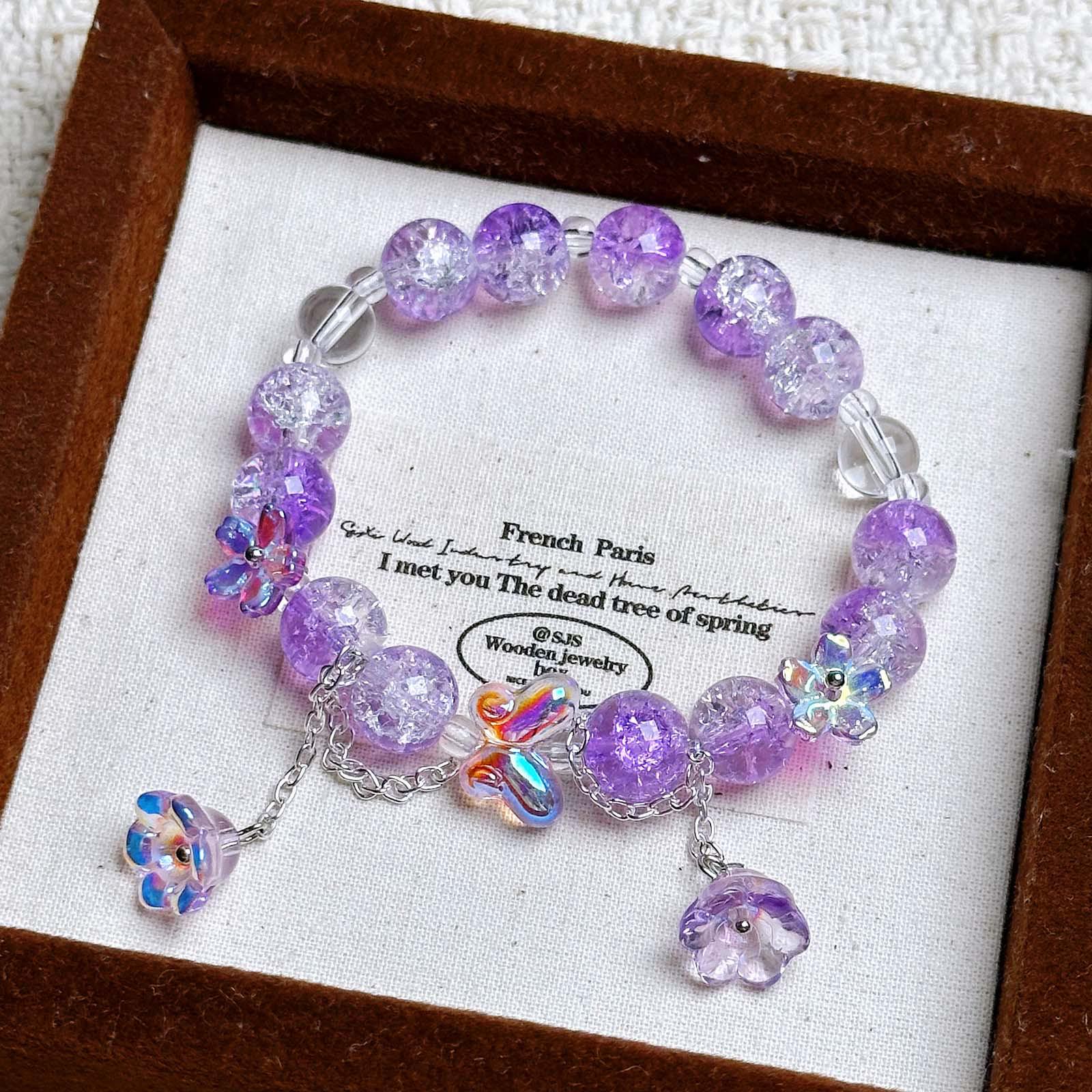 Colorful Beaded Butterfly Tassel Friendship Bracelet for Women