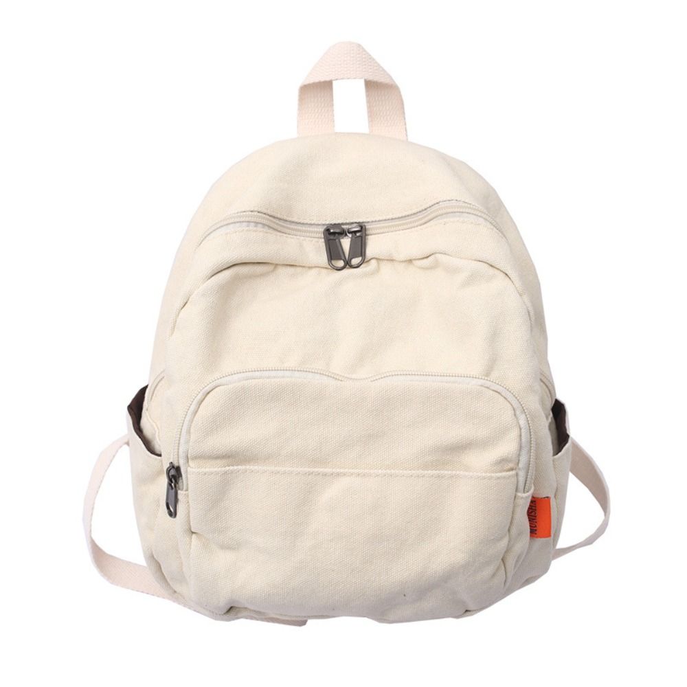 

Retro Canvas Leisure Backpack Washable Shoulder Bag Leisure Fashion Travel Rucksack Student белый