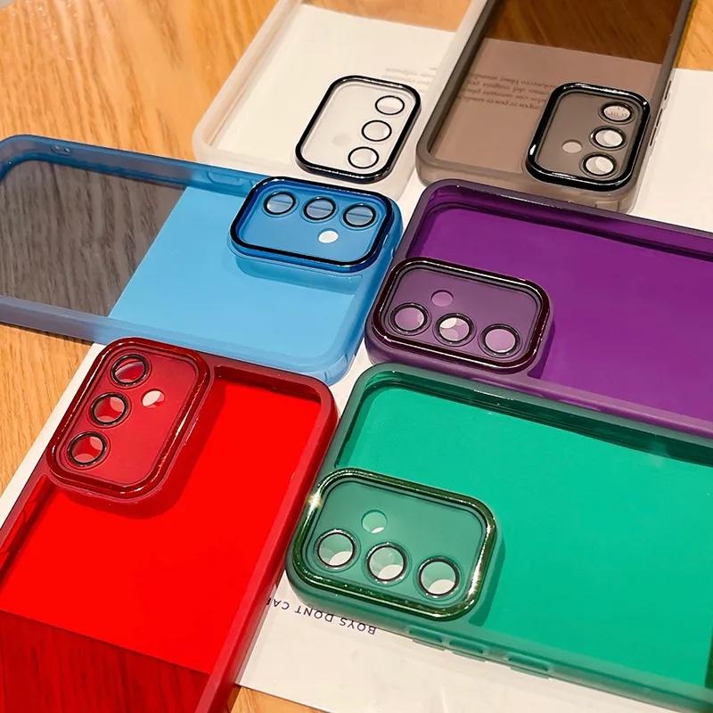Soft Silicone Clear Case For Samsung Galaxy S23 Plus Ultra FE S22 S24  A50 A21S  A13 A34 A54 A21S A23 A52 A72 A73 A53 5G Cover