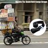 1m Black Tie Down Strap Strong Ratchet Belt Luggage Bag Cargo Lashing With Metal Buckle Outdoor Tools