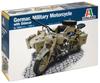 PLATZ Italeri Scale WWII German Military Sidecar Plastic Model Kit IT7403 1/9