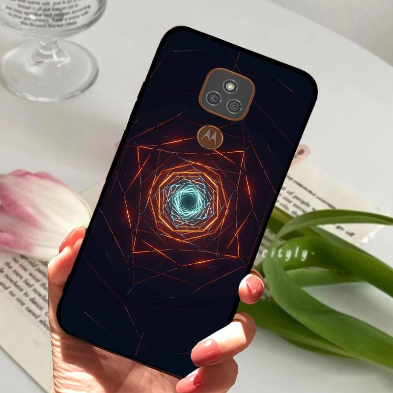 For Motorola Moto E7 Plus Cases E7Plus Cover Soft TPU Silicone Back Cover For Moto E7 E7i Power Case Black Bumper Shells Etui