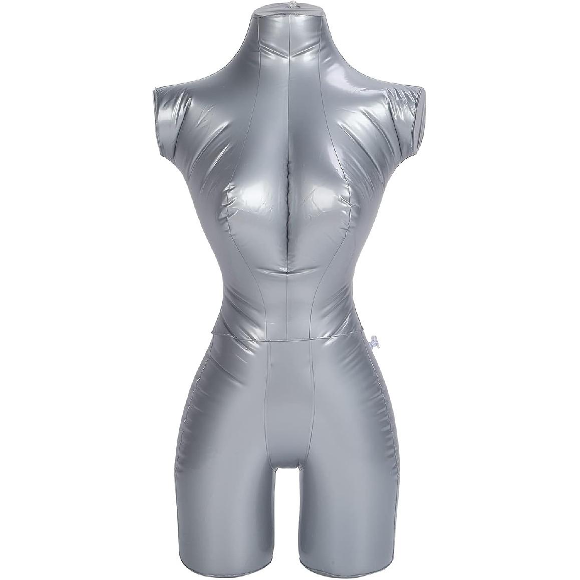 Clothing Display Rack, PVC Female Inflatable Mannequin Model Upper Body Clothing Display Rack for Window and Clothing Display