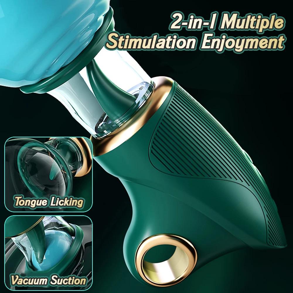 Clitoral G Spot Stimulator Nipple Vibrator Sex Toys for Women Powerful Suction Vacuum Suction Licking Tongue Female Massager