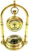 Clock Desk Vintage Table Top Antique Tabletop Brass Decorative Gift