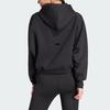 adidas Z.N.E. Full-Zip Hoodie Cardigan Zip Sweatshirt Women's Black IN5128