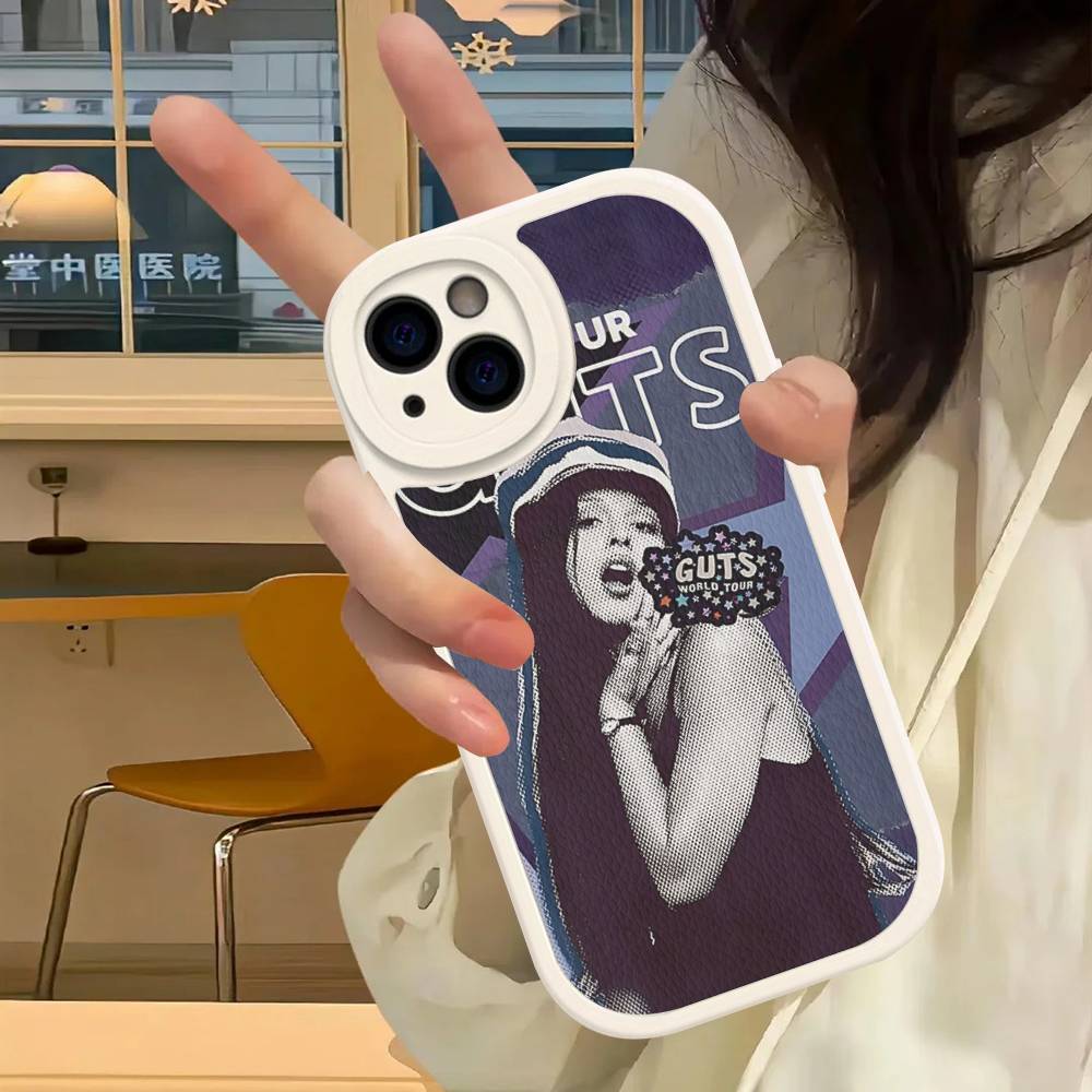 

Singer O-Olivias R-Rodrigos Phone Cover For IPhone 11 12 13 14 15 16 Pro Max Mini Plus Soft Leather Case iPhone 16 pro