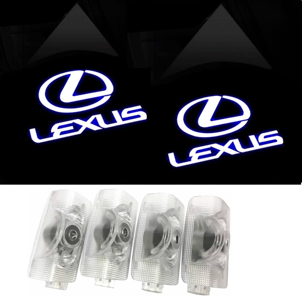 

Комплект из 4 HD Подсветки Двери Приветственная Подсветка Лазерный Логотип LED Логотип Совместим с Lexus и с Регулируемым Углом Света, Подсветка, Лампы, Подсветка,