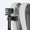 360 Grad drehbarer Selfie-Stick-Halter Rucksack-Clip-Halterung zur Befestigung an verschiedenen Gurten Größe