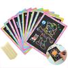 10/20pcs Scratch Painting Art Classroom Painting Teaching Supplies Student DIY Handmade Brilliant Colors Drawing Gift TMZ