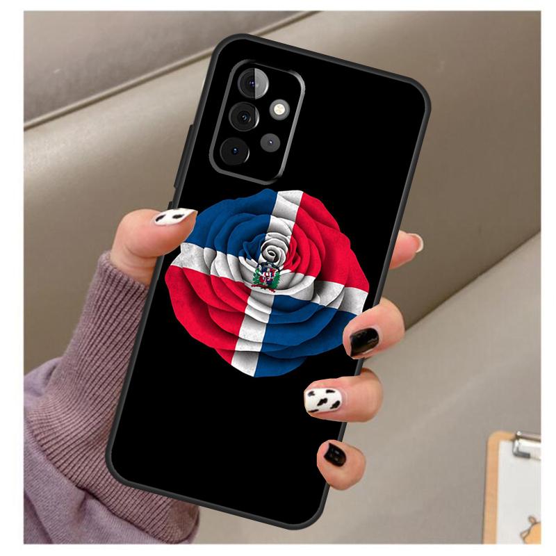 Dominican Republic Flag Case For Samsung Galaxy A34 A54 A14 A06 A16 A26 A36 A56 A12 A32 A52 A13 A33 A53 A15 A35 A55