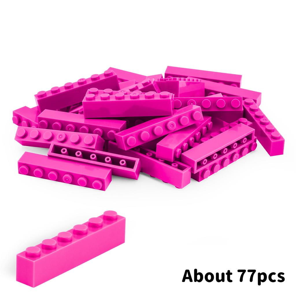 200g1x6 DlY Building Blocks Thick FiguresBricks Dots Educational Creative SizeCompatible With Playthings forChildren