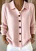 Cardigan lavorato a maglia tinta unita da donna 2025: Moda Autunno/Inverno Europea e Americana