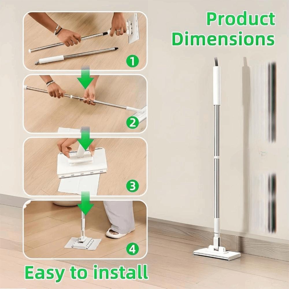 360° Otočná hlava Mop bez použití rukou Upínání Mopy bez ždímání Nové prachovky Čištění podlah