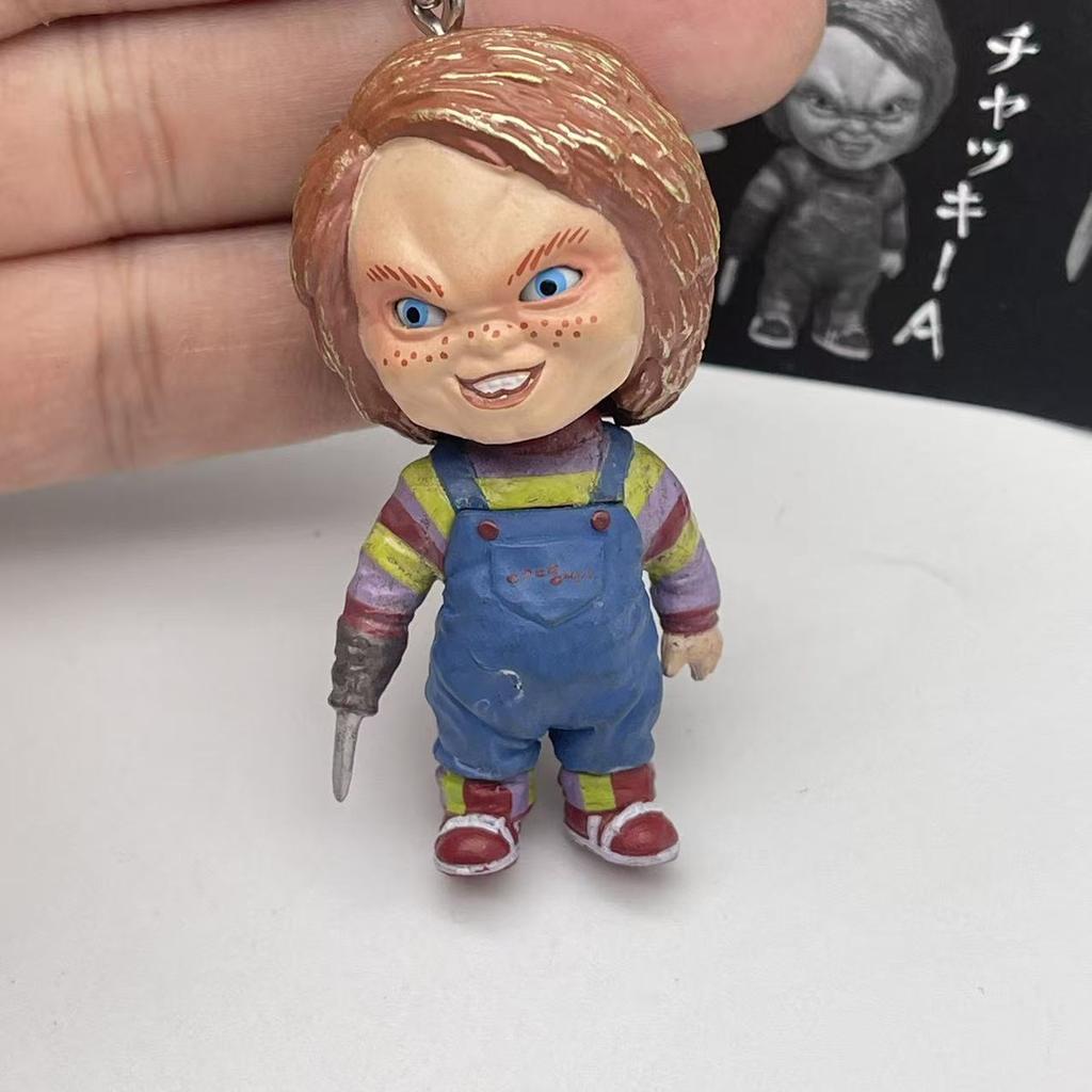 Bambola Nuova Spettrale Modellazione Figure d'Azione Horror Giocattoli Decorazione Ciondolo Oscillante Portachiavi Fascino Regali per le Feste dei Fan