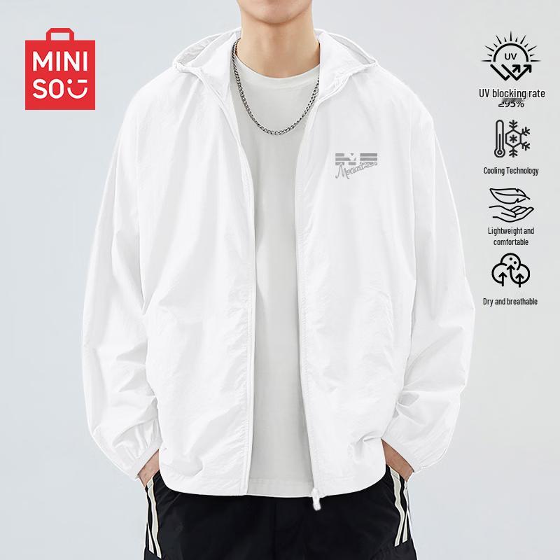 MINISO Men s Summer UPF50+ Sun Protection Hooded Jacket M