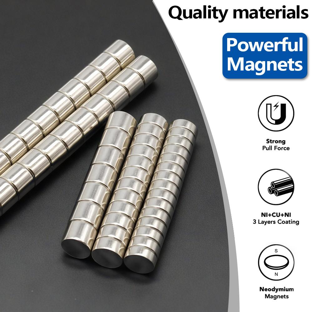Powerful Neodymium Magnet N35 NdfeB Permanent Magnetic imanes Round Super Strong Fridge Magnets DIY 10x1 10x2 10x3 10x4 10x5mm