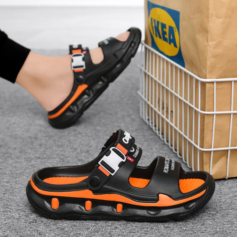 Sommer Herren Massage Hausschuhe Outdoor Sandalen Strand Bequeme Weiche Rutschen Indoor Freizeitschuhe