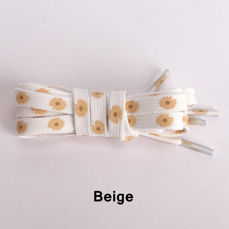 Little Daisies Shoelaces Cartoon Printing Fashion Unisex Flat Shoe laces High-top Canvas Sneakers Shoelaces AF1 Sports Shoelaces