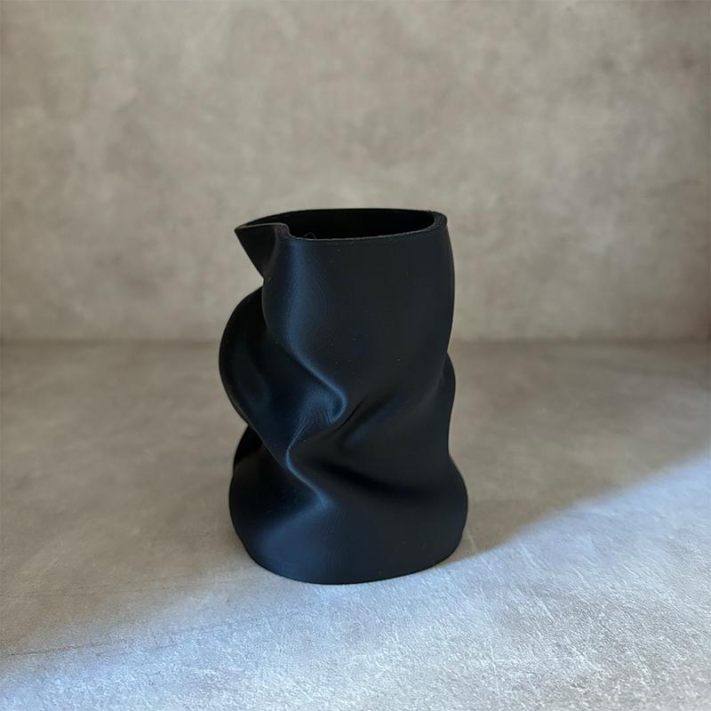Irregular Art Vase Hydroponic Vase Desktop Ornament Plastic Flower Pot Home Garden Decoration