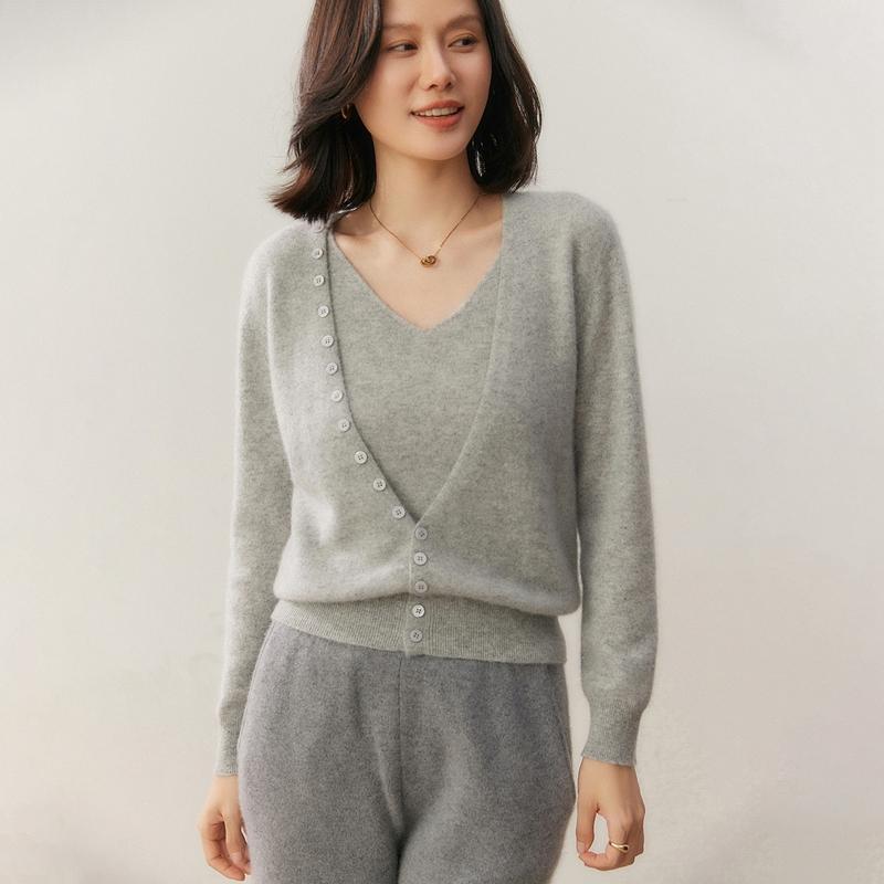 Pulover de damă Qinghe 100% Cașmir Pur - Pulover de iarnă de lux ultra moale