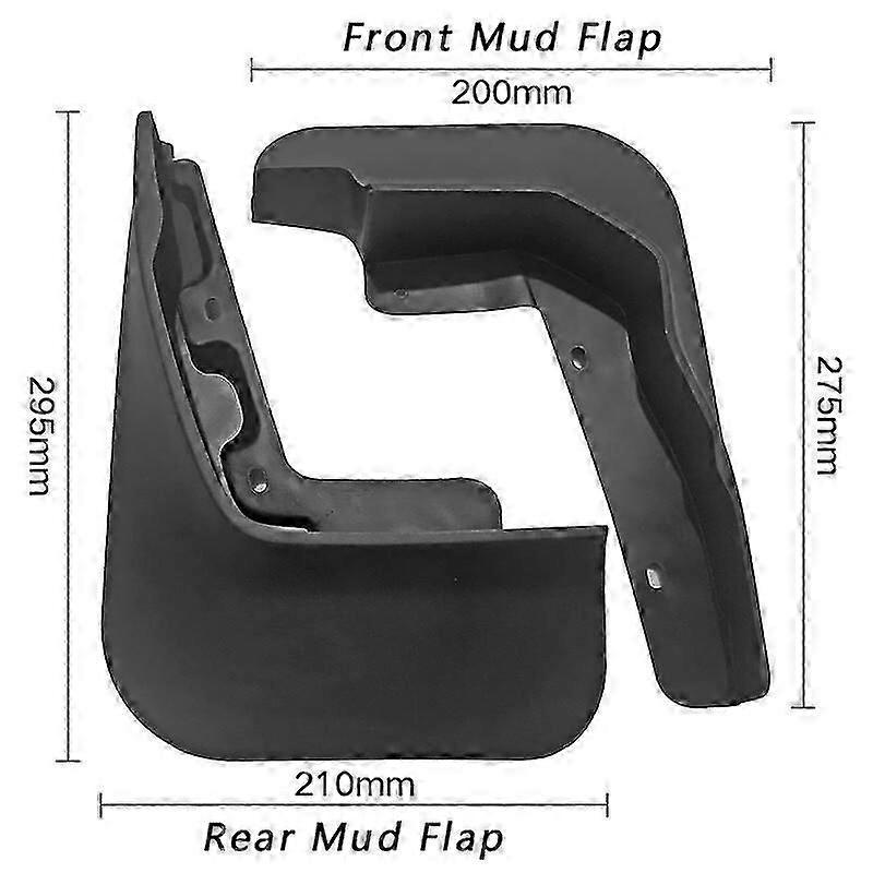 Fantastic Front Rear Mudflaps Splash Guards Mud Flaps For Hyundai Kona 2017-2020 WSLIHV WSLIHV