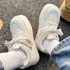 Fashion 2024 Pure White Shoes for Women Platform Cute Round Toe All-match Pu Leather Sneakers Athletic Casual Vulcanized Zapatillas