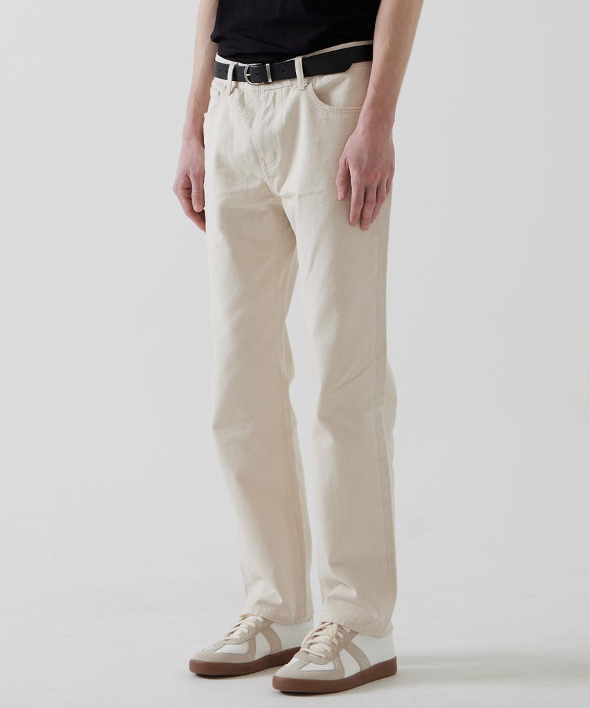 Ssinedeu [Nix Straight Natural Cotton Denim - Ivory] Nix Straight Natural Cotton Denim - Ivory