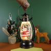 Christmas Santa Claus Crystal Ball Oil Lamp Set