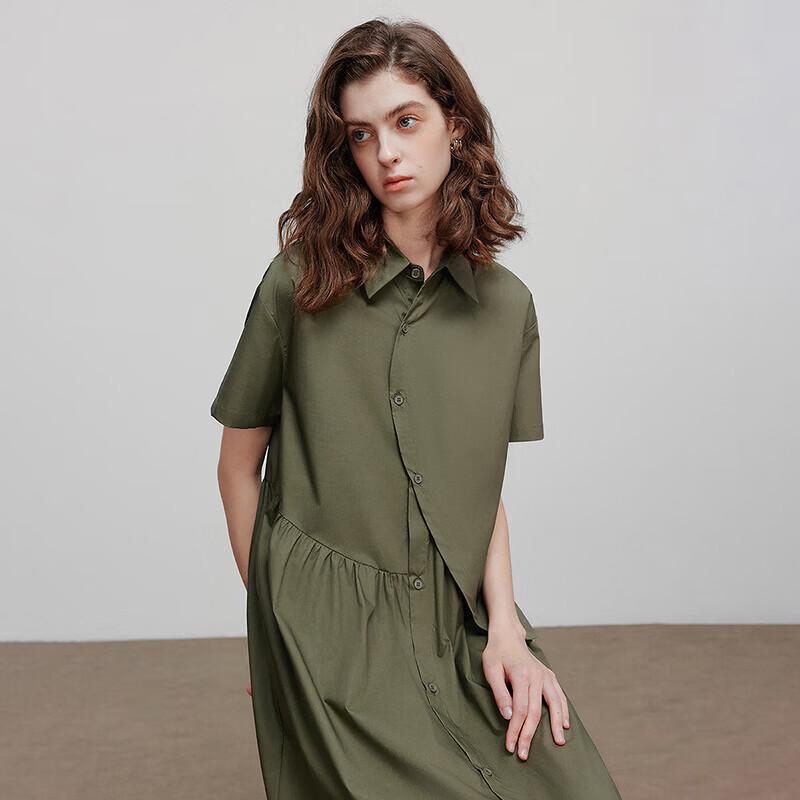 Chuyu Asymmetric Deconstructed Shirt Dress