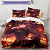 3pcs Duvet Cover Set (1*Duvet Cover + 2*Pillowcase, Without Core), Genshin Impact Print Soft All‑Season Bedding Set, Home Bedroom Decor Gift