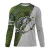 2026 New Spring And Autumn Men's Long Sleeve T-shirt With Fish Pattern Printing Outdoor Fishing Essential T-shirt