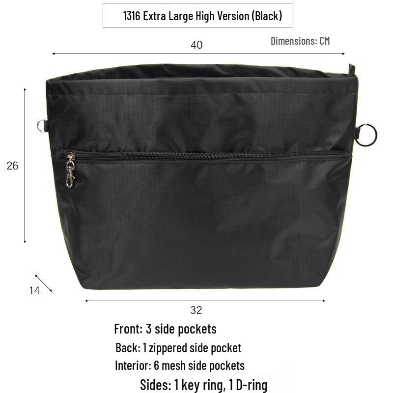 OLOMM Double-Layer Large Makeup & Toiletry Bag