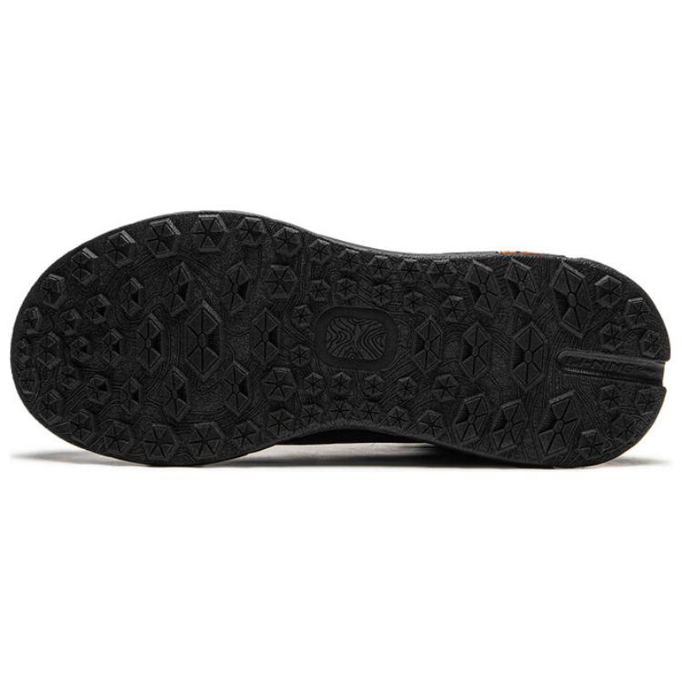 New LiNing Anti-Slip Wear-Resistant Mid-Top Casual Shoes Unisex Black AGLU245-2