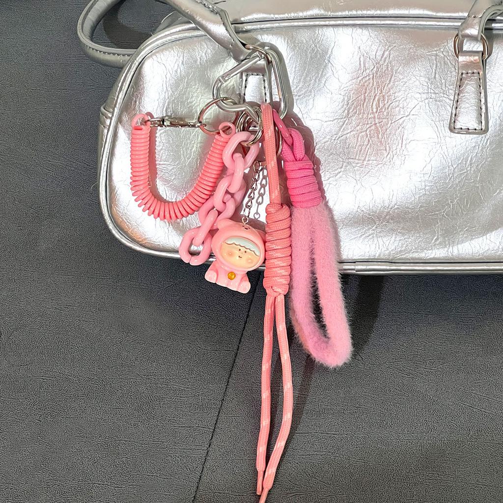 Korean popular cartoon bear Lilith woven rope bag pendant pendant mobile phone lanyard accessories small gift