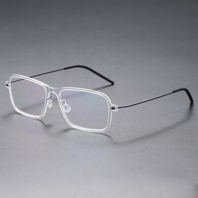 High Quality Denmark Brand Titanium Retro Square Eyewear Men Women Screwless Ultralight Eyeglasses Blue Light Spectacles Frames