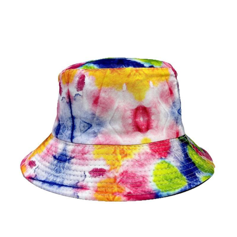 Tie-dye bucket hat hot hat versatile sun hat