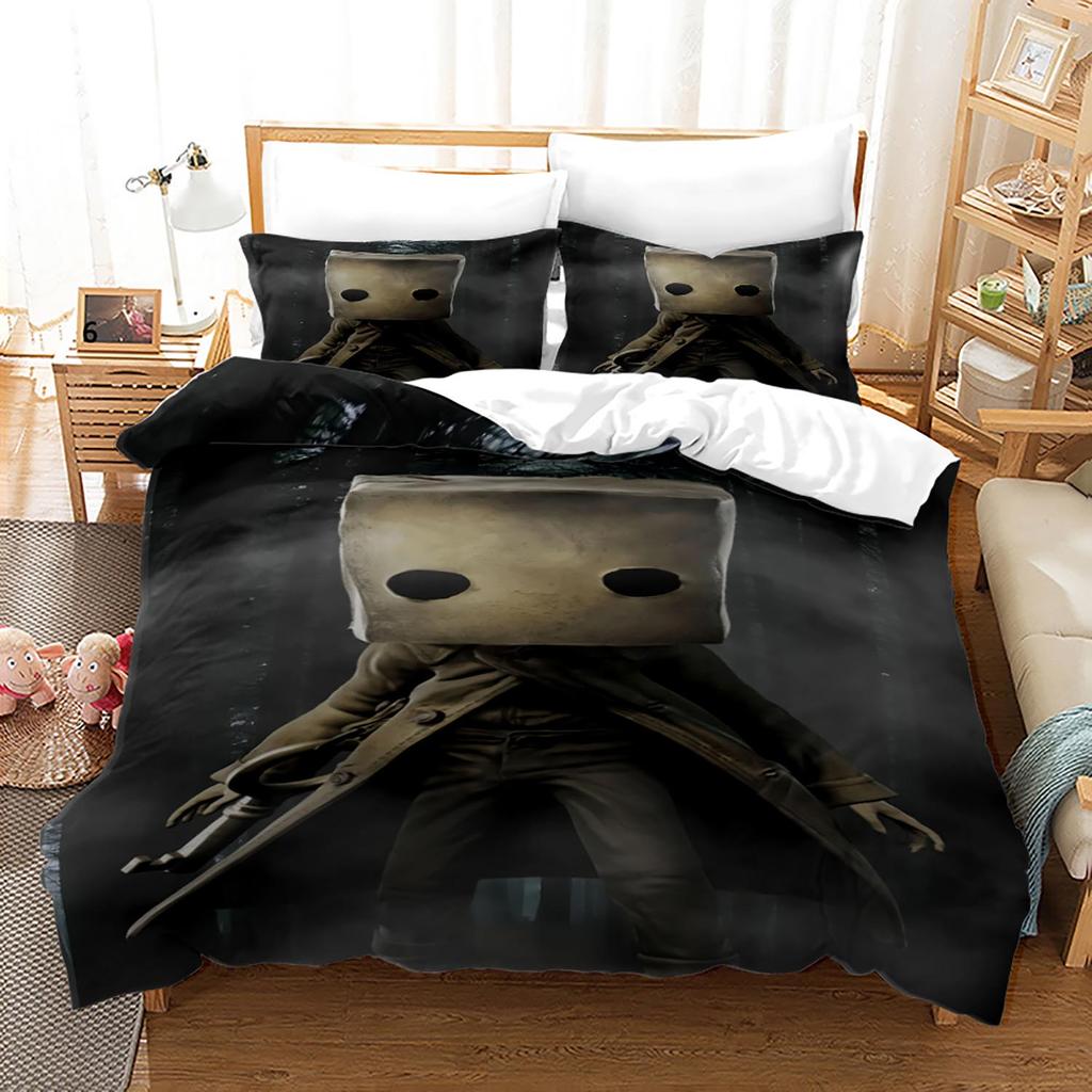 Little Nightmares Bedding Set Single Twin Full Queen King Size Bed Set Adult Kid Bedroom Duvet Cover Sets 3D Anime Bed Sheet Set