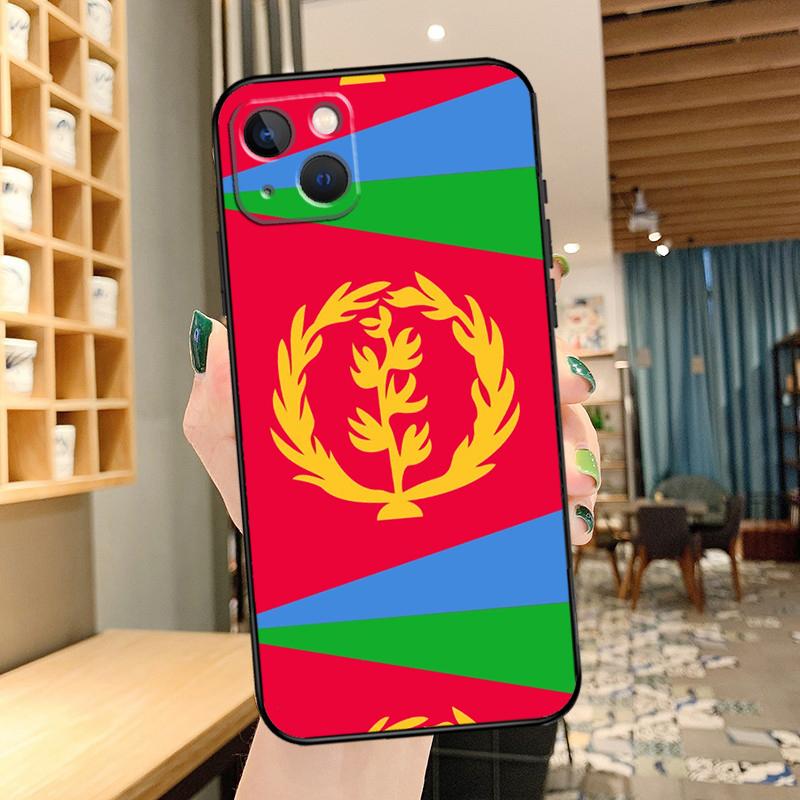 Eritrea Flagge Handyhülle Für iPhone 15 Pro Max 14 13 12 11 16 17 Pro Max mini 15 16 Plus 16e 17 Air Cover