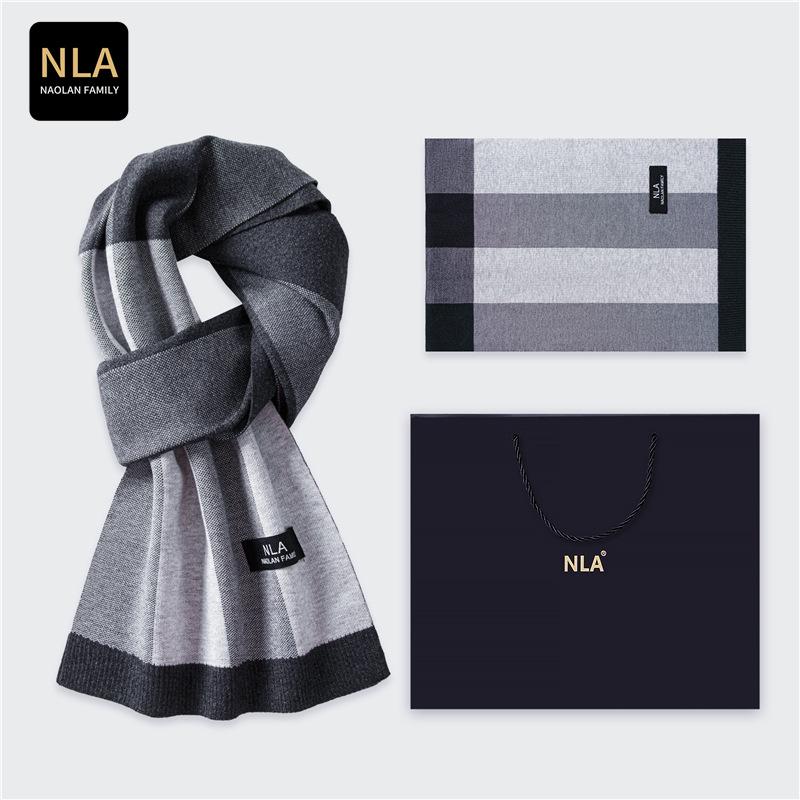 Herren-Wollschal mit Karomuster (Koreanischer Stil) – Vielseitiges Wintergeschenk (2025)