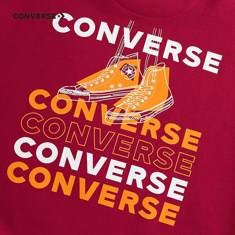 Converse Unisex Kids' Cotton Sweatshirt with Vintage Back Print