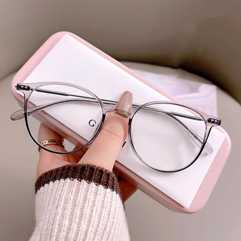Women Myopia Glasses Blue Light Blocking Minus Diopter Glasses Unisex Ladies Fashion Trendy Near Sight Eyeglasses