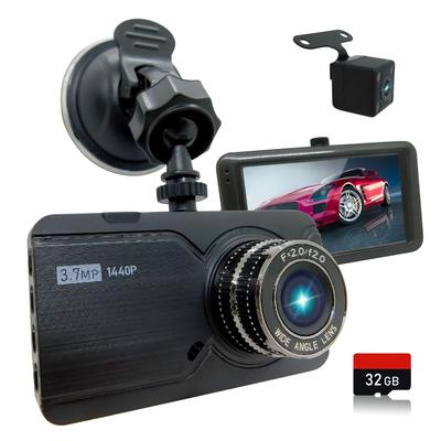 Broadwatch Dash Camera, Front and Rear Camera, 1440P Full HD, 3.6 Megapixels, Wide Angle,