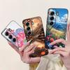 For Tecno Camon 40 Case CM5 Silicone Cute Cat Fashion Flowers Funny Painted Back Cover For Techno Camon 40 Phone Case Bumper