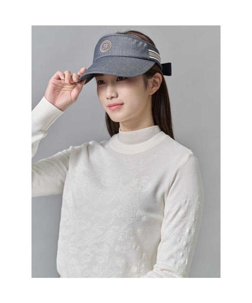 Binpolaegseseoli Women'S Striped Point Sun Visor - Navy