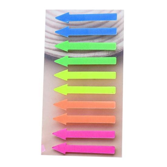 Journaling Supplies Arrow Index Tab Stickers, Translucent PET Page Markers, Document Classification Labels Colorful Sticky Flags for Organizing