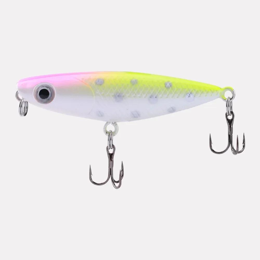 1pcs 45mm/ 1.9g New Topwater Pencil Surface Fishing Lure Walk The Dog Artificial Saltwater Hard Bait Bass Plastic Walker Tackle