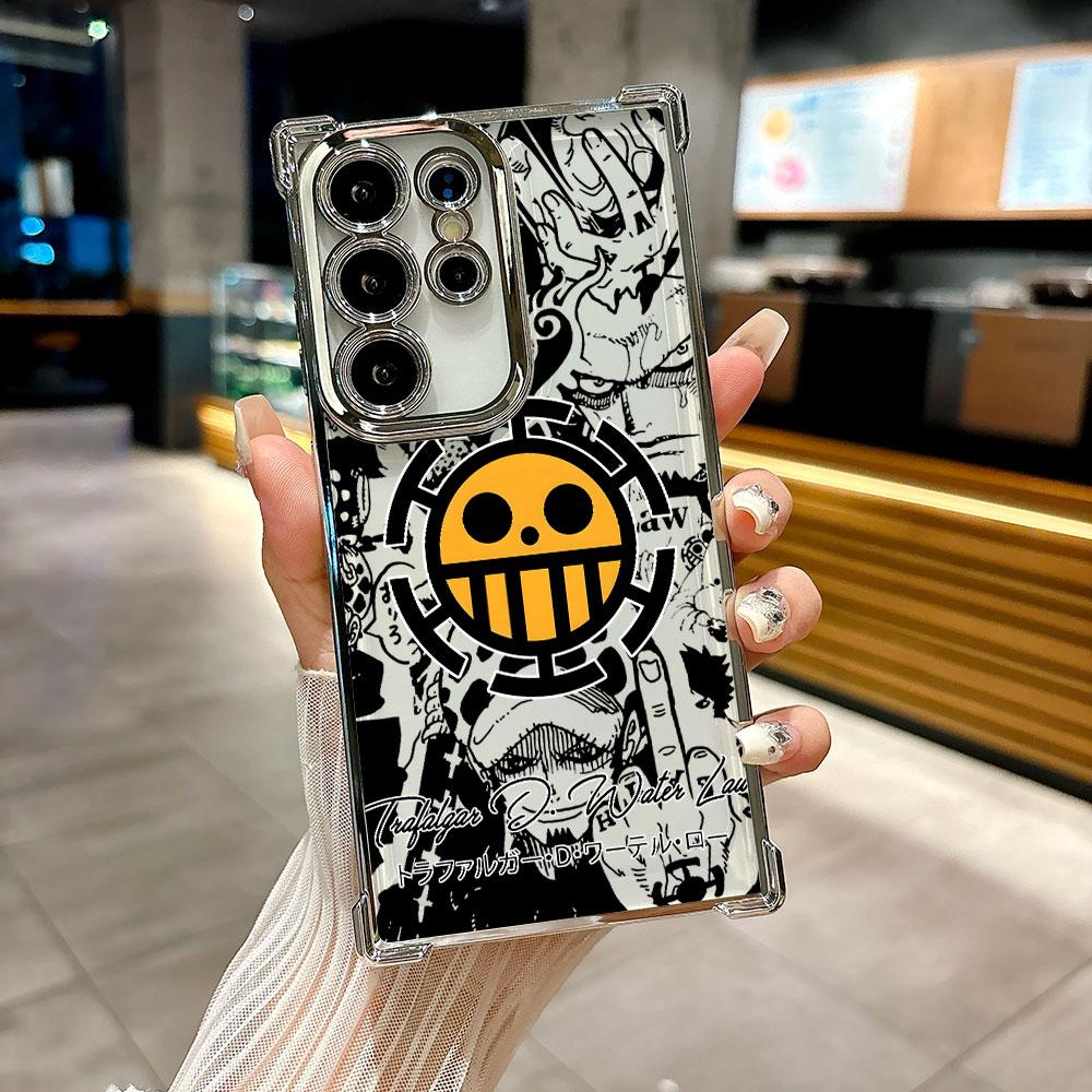 Anime Logo One Pieces Luffy Coque For Galaxy S26 Ultra Phone Case For Samsung S26 S25 S24 S23 S21 Ultra S20 FE S25 Plus 5G Cover